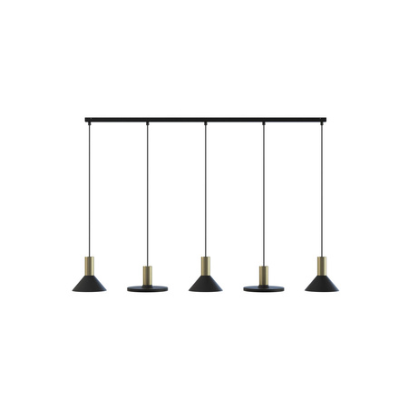 Lampa wisząca HERMANOS V wys. 130cm 5xGU10 | czarny