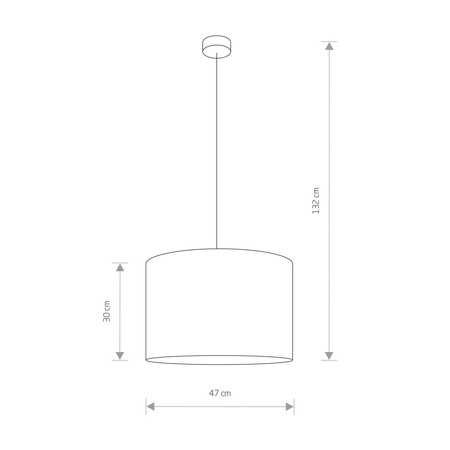 Lampa wisząca HOTEL GRAY I zwis 9298