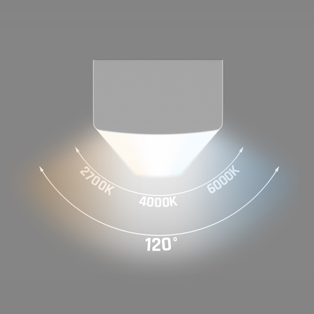 Lniniowa lampa LIMEA SUBTILO  60cm 15W zmienna barwa CCT 230V 120st IP20 BIAŁY 2 lata gw.