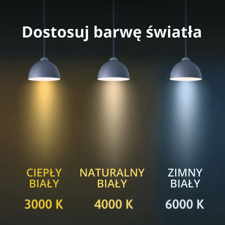 Lampa wisząca RING L 80cm 40W LED barwa zmienna CCT | czarny