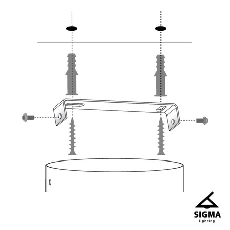 Lampa wisząca DIAMENT biało - miedziana 50cm