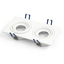 Oprawa wpuszczana oczko sufitowe CROSTI MODI SQ DUE biały szer. 17,6x9,2cm