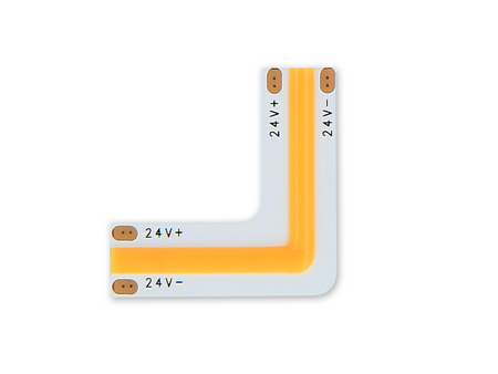 Łącznik do taśm COB LED CLICK kątowy 4000K 10 mm 2 PIN Typ L 12W