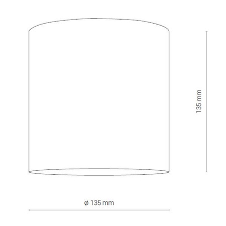 Lampa sufitowa plafon IOS 30W LED 4000K kąt 60° | czarny 8732