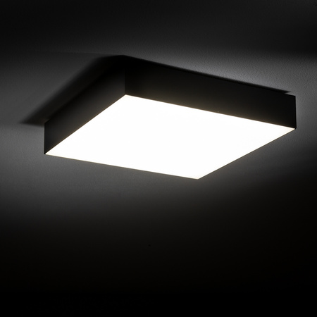 Plafon LID SQUARE LED 20cm 35W barwa neutralna 4000K | czarny