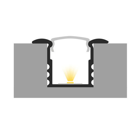 Profil LED P18-1 200cm szer. 12mm | do osłonek C1/C4 | biały