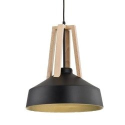 Lampa wisząca ALFA DROP DREWNIANA 1xE27 33cm | 60284