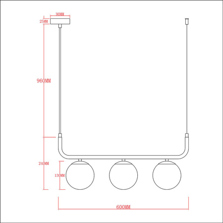 Lampa wisząca Alisa 3xE14 złota/biała LP-005/3L GD