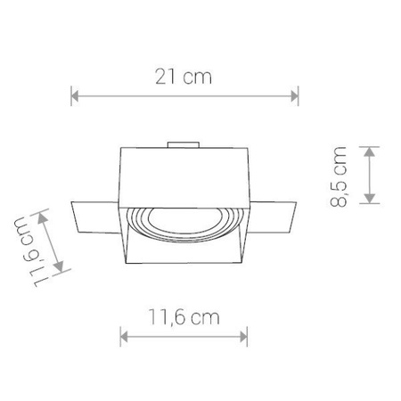 Lampa wpuszczana MOD PLUS WHITE 9408