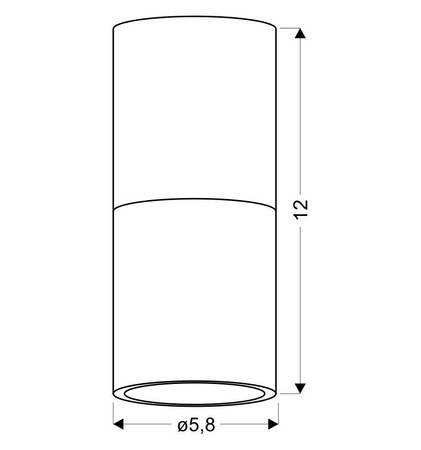 Lampa sufitowa TUBA 2281728, czarno-złota, 1x15W GU10