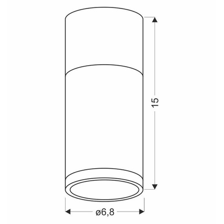 Lampa sufitowa TUBA 2284279, szara + drewno, 1x15W GU10