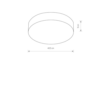 Plafon ARENA GRAPHITE 40cm 3xE14 | grafit 10178