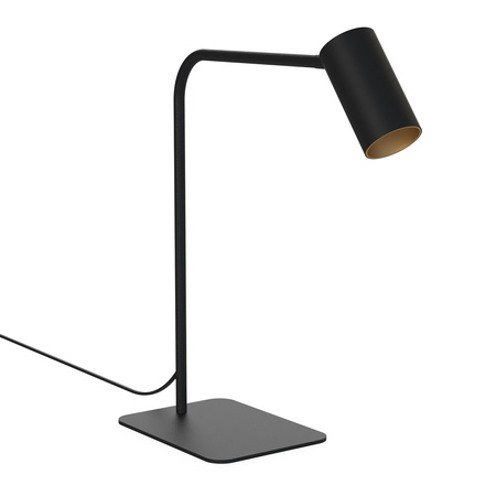 Lampa biurkowa MONO 40cm GU10 | czarny/złoty 7716