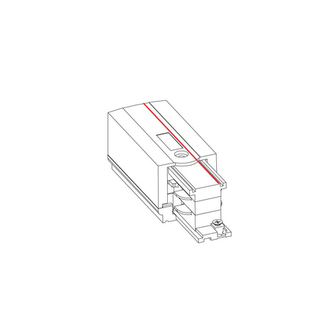 Końcówka zasilająca CTLS POWER END CAP LEFT WHITE (PE-L) 8232