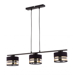Nowoczesna lampa wisząca SOFIA 3 ZWIS czarny/złoty 32161