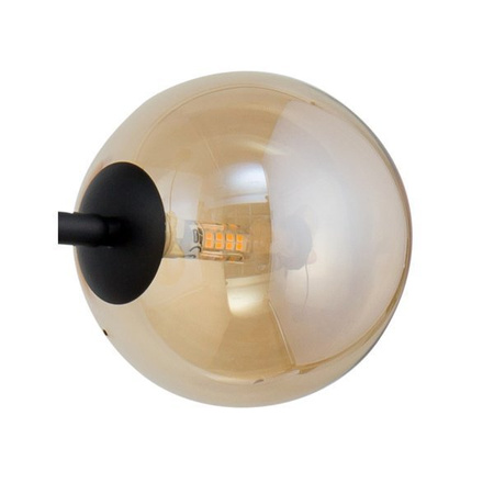 Lampa sufitowa, szklane kule ROMA 5 bursztynowy 32080