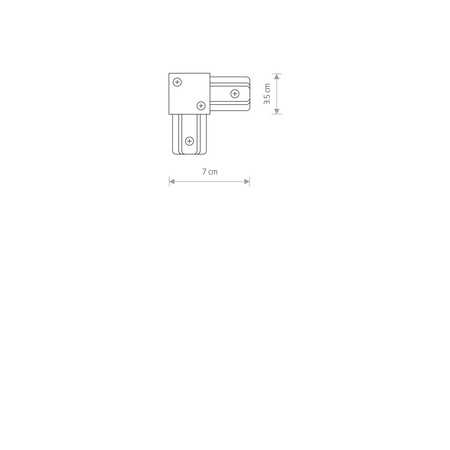 Łącznik kątowy 90 stopni PROFILE L-CONNECTOR 9456