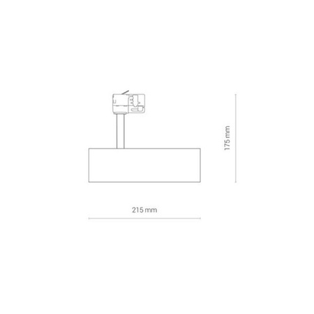 Reflektor do szyny 3 fazowej CTLS MILO LED WHITE 15W, neutralna 4000K" 8765