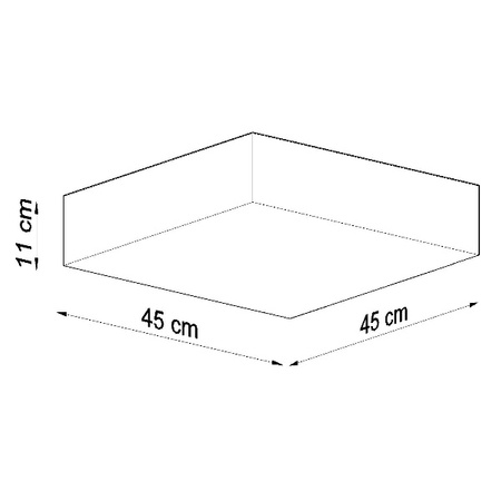 Plafon Sollux HORUS 45 Lampa sufitowa PVC, Stal, biały 3 x 15W LED, SL.0141