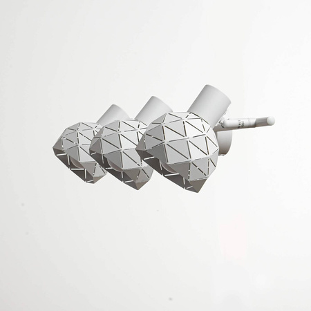 Nowoczesny spot sufitowy biały REUS 3 pkt.