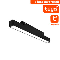 Linia LED Do Szyn Magnetycznych DDCX-FG300-TY TUYA 12W CCT Czarna