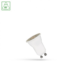 LED MR11 GU10 230V 4W SMD 55st NW z soczewką SPECTRUM