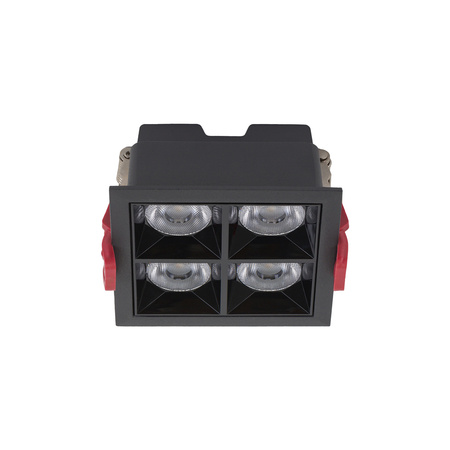 Oprawa punktowa podtynkowa MIDI LED BLACK szer. 9,2cm 16W neutralna 4000K | czarny 10064