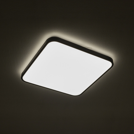 Plafon AGNES SQUARE LED PRO szer. 43,5cm 32W barwa ciepła 3000K | czarny 10985