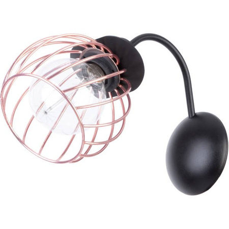 Lampa ścienna REGGE KINKIET czarny/miedziany 31899