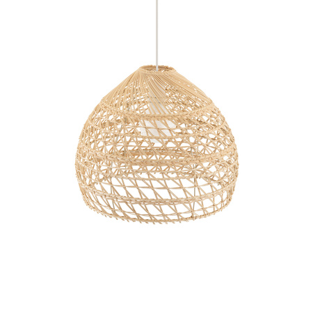 Lampa wisząca BOHO M śr. 43cm E27 | naturalne drewno/biały 11151