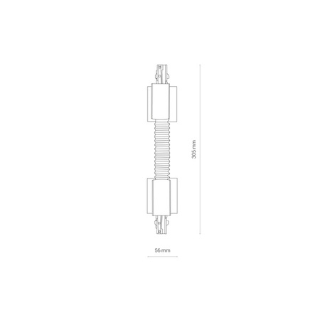 Łącznik giętki flex CTLS RECESSED POWER FLEX CONNECTOR 8677 czarny 8677