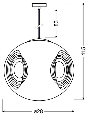 Lampa wisząca CLUB 31-51226 zielona 1x60W E27