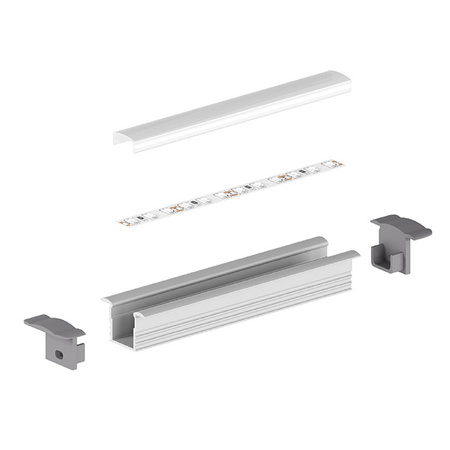 Profil LED P18-1 200cm szer. 12mm | do osłonek C1/C4 | biały