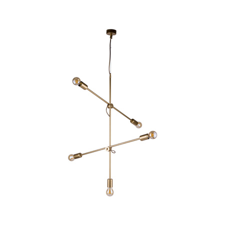 Designerska lampa wisząca STICKS V złota śr. 73cm 9076