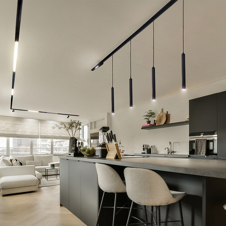 Sopel do szyny magnetycznej LED 40cm 10W 4000K neutralna | czarny