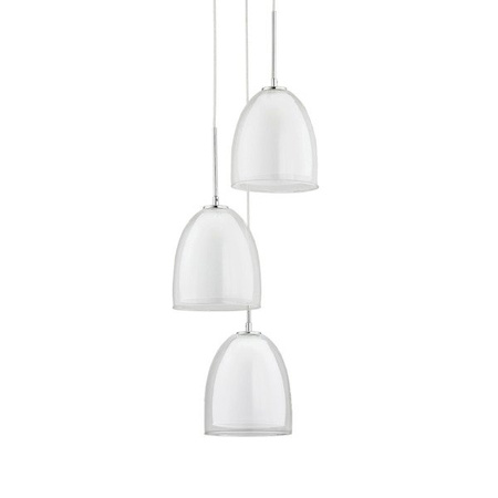 Lampa wisząca RONDA chrom/transparentny śr. 34cm