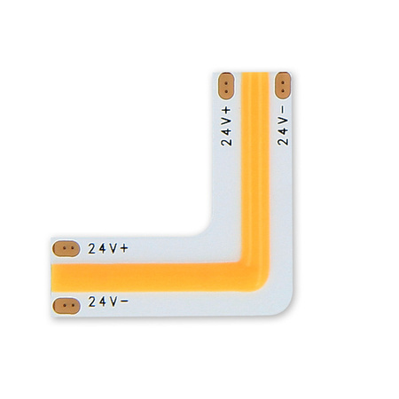 Łącznik do taśm COB LED CLICK kątowy 4000K 10 mm 2 PIN Typ L 12W