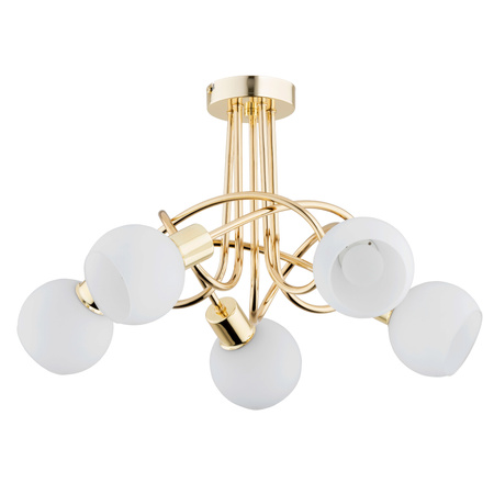 Lampa sufitowa ALFA ERYKA ZŁOTA 5xE14 53cm | 63186