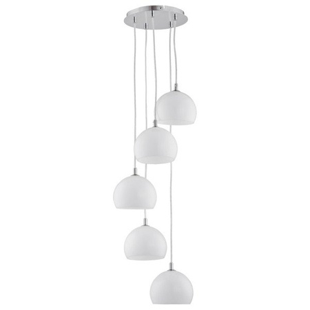 Lampa wisząca zwis WATERFALL biała śr. 28cm