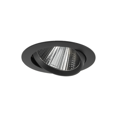 Lampa punktowa podtynkowa EGINA LED szer. 14cm 15W barwa ciepła 3000K | czarny 10557