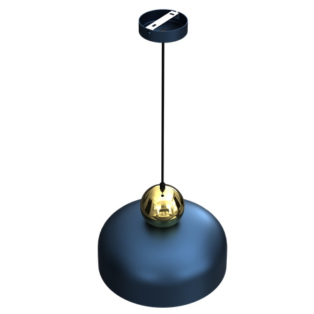 Lampa Wisząca HARALD GOLD/NAVY BLUE 1xE27