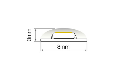 Profesjonalna Taśma LED line 300 SMD 3825 4,8W neutralna 4K rolka 5mb - cena za 5m IP20