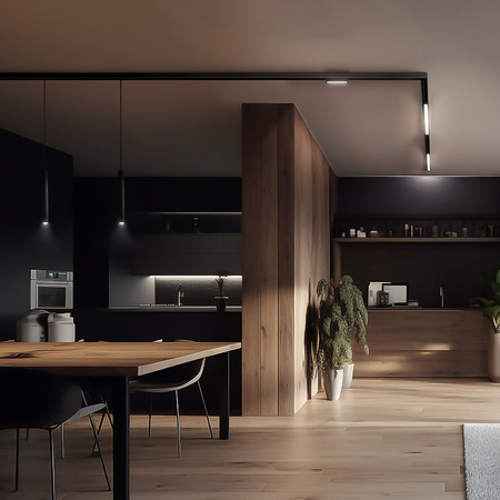 Sopel do szyny magnetycznej LED 40cm 10W 4000K DDDX-B10 neutralna | czarny