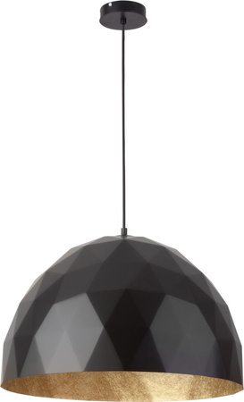 Lampa wisząca DIAMENT czarno - złota 50cm