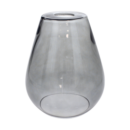 Lampa Wisząca Kigali 1xE27 Max.60W Dąb Olejowany/Czarny Metal/Czarny Kabel PCV/Szkło Dymne 5500063