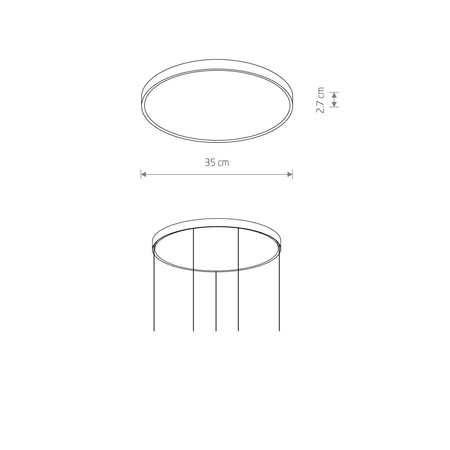 Puszka montażowa 12x 40W CAMELEON CANOPY H 35cm | czarny 10274