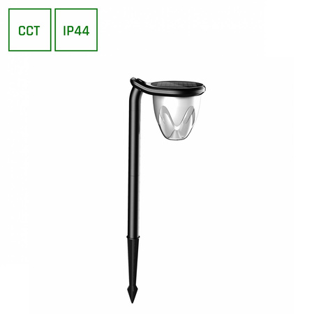 Lampa ogrodowa SOLARA BRILO 74cm 1W LED barwa zmienna | czarny