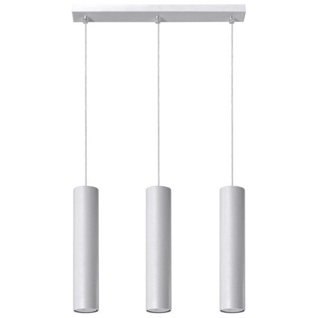 Lampa Wisząca LAGOS 3 Biała stal, GU10, 3 x 40 W, SL.0325