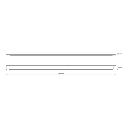 Listwa LED Batten 45W 150cm 4000K