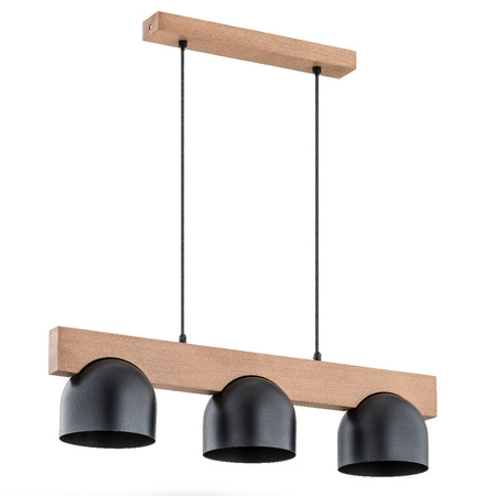 Lampa wisząca ALFA GROS DREWNIANA 3xE27 15cm | 62089